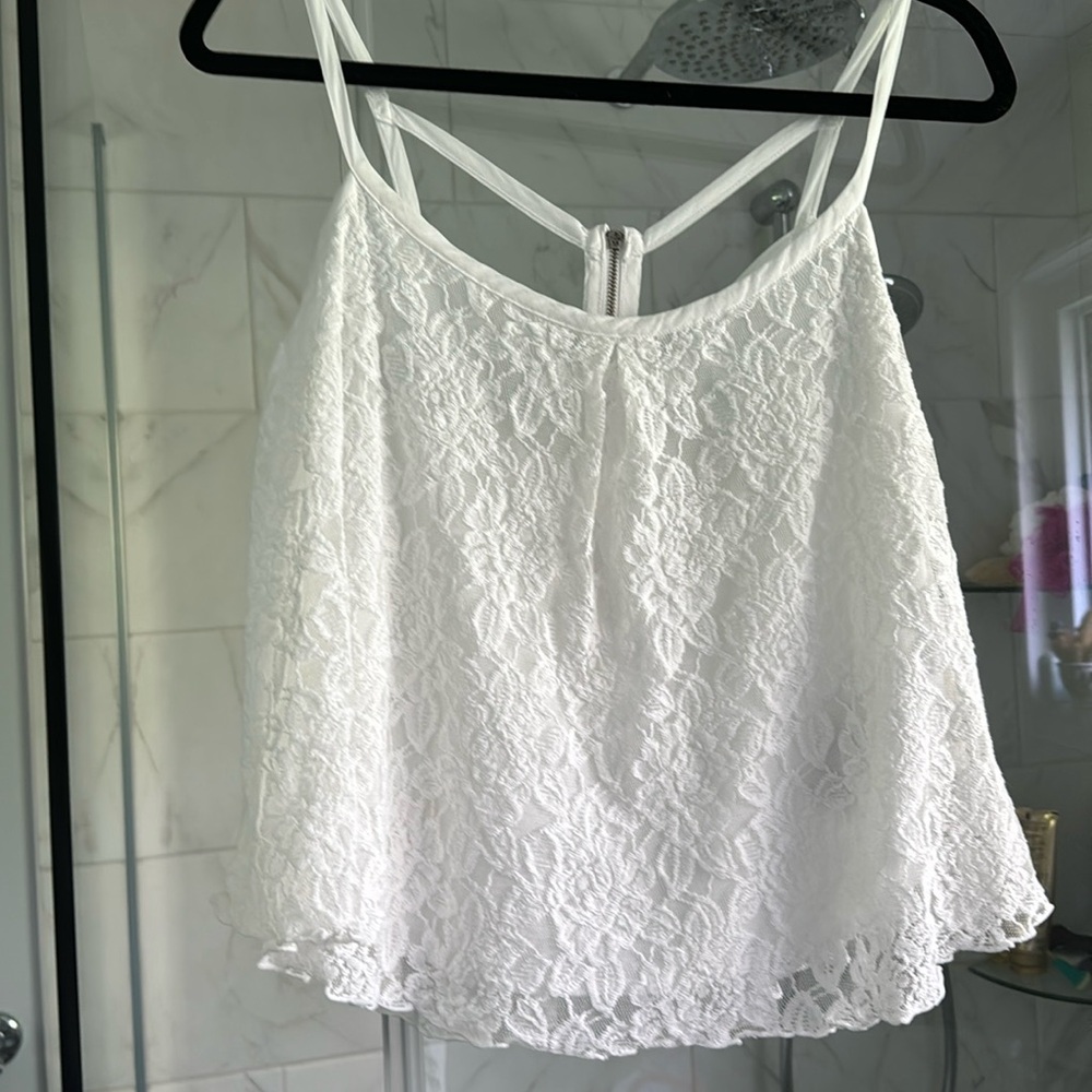 Guess crop top in lace